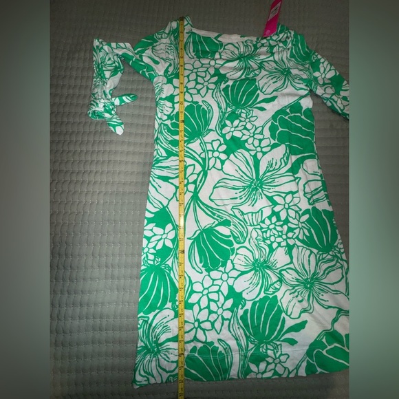 Lilly Pulitzer Lidia 3/4 Sleeve Spearmint Kiss My Tulips oversized XS NWT - Picture 13 of 16
